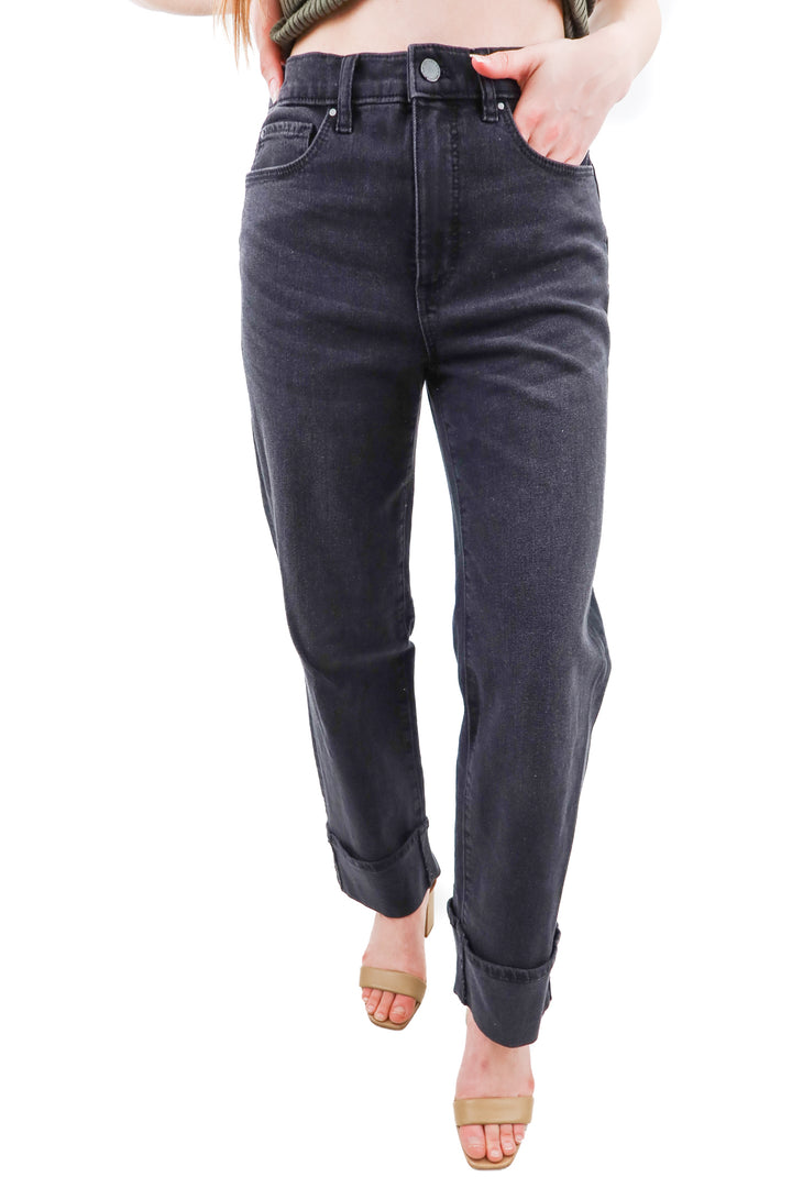 ann taylor black cuffed jeans (0; retail $78)