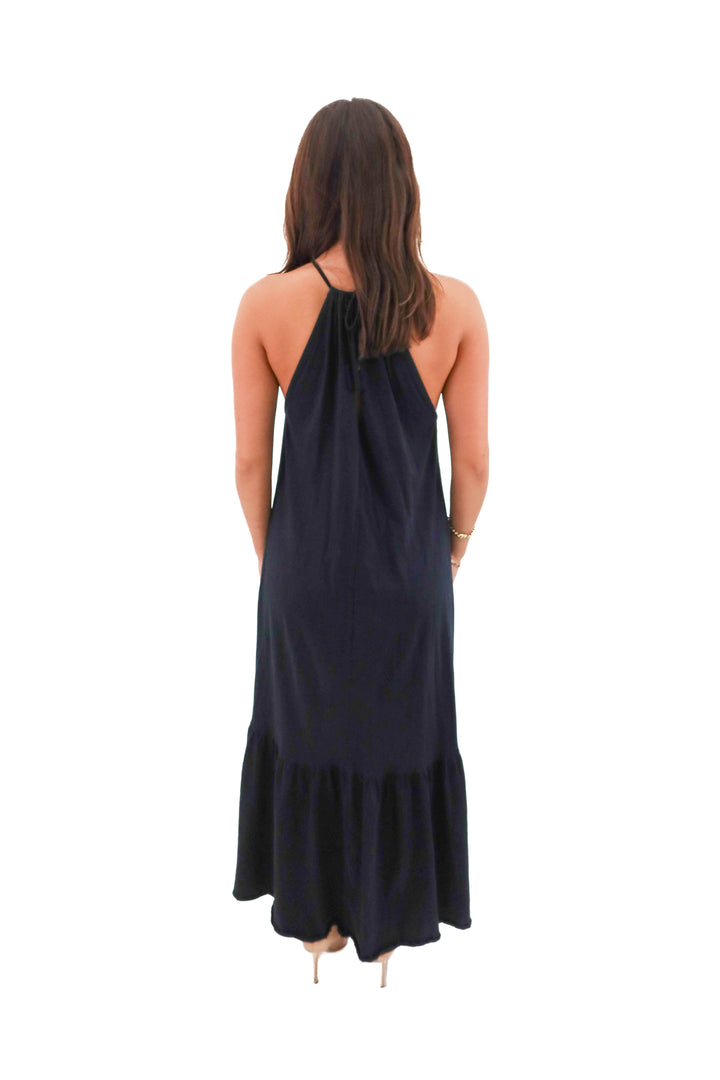 mango black maxi dress (2)