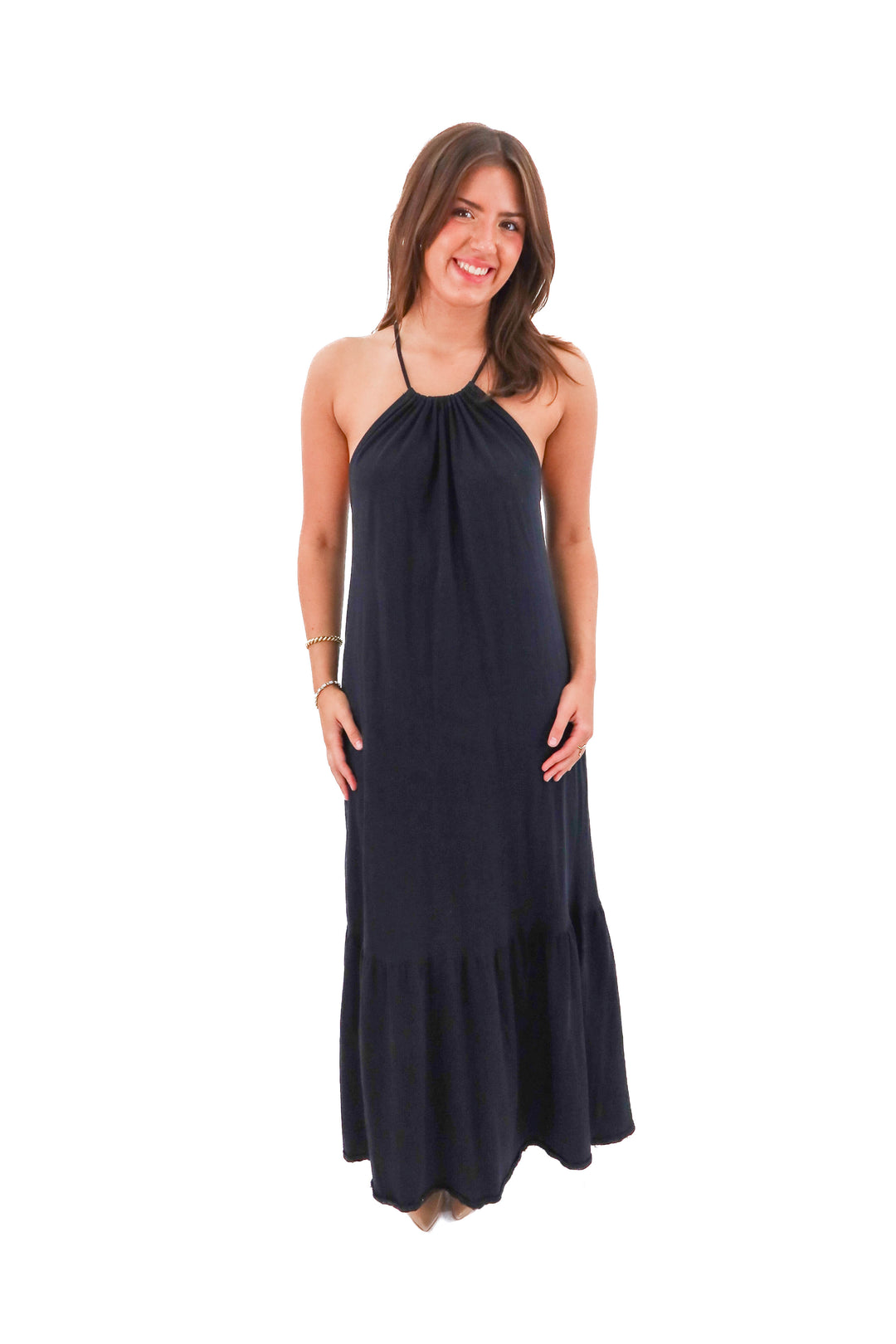 mango black maxi dress (2)