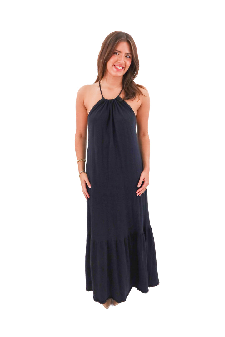 mango black maxi dress (2)