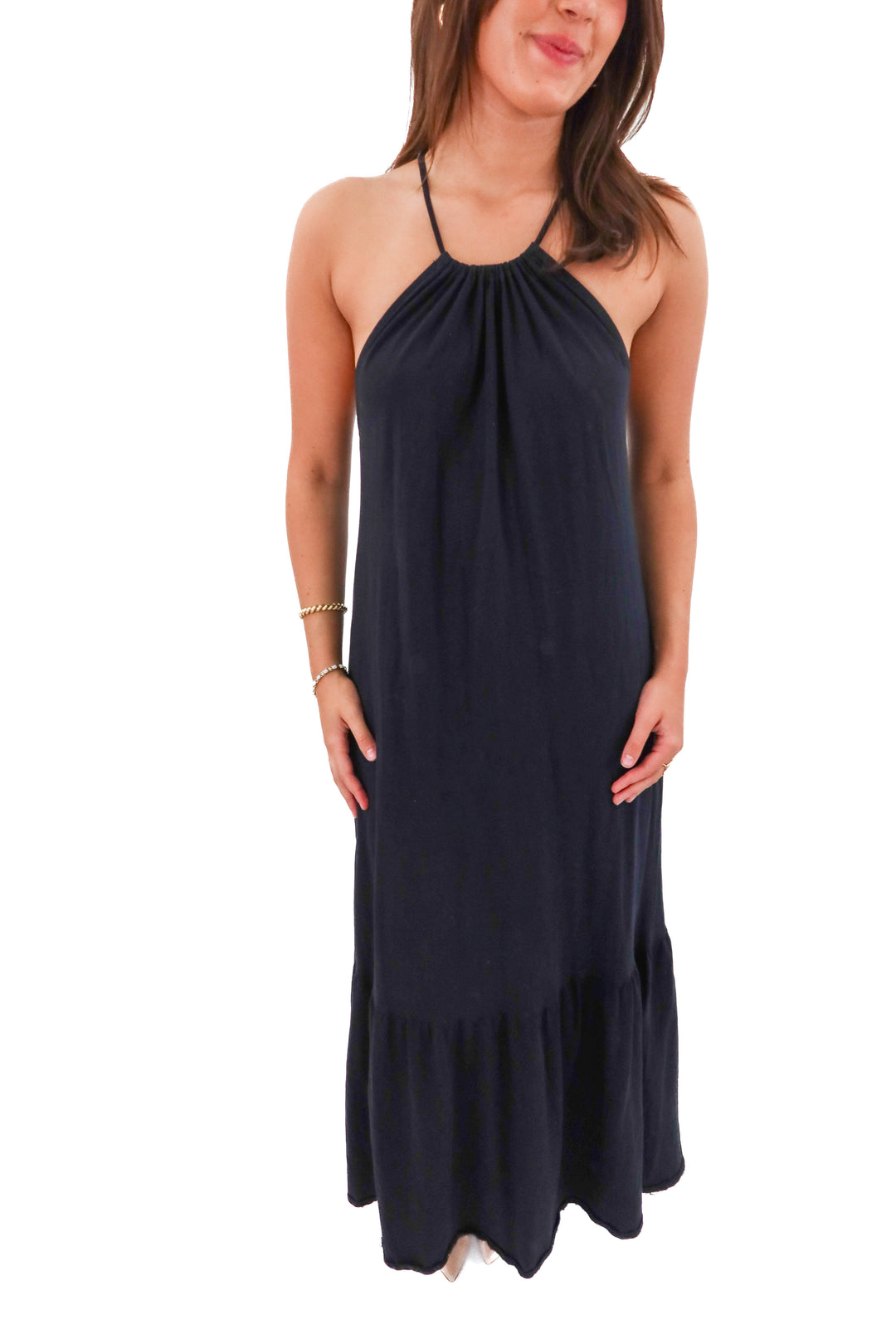 mango black maxi dress (2)