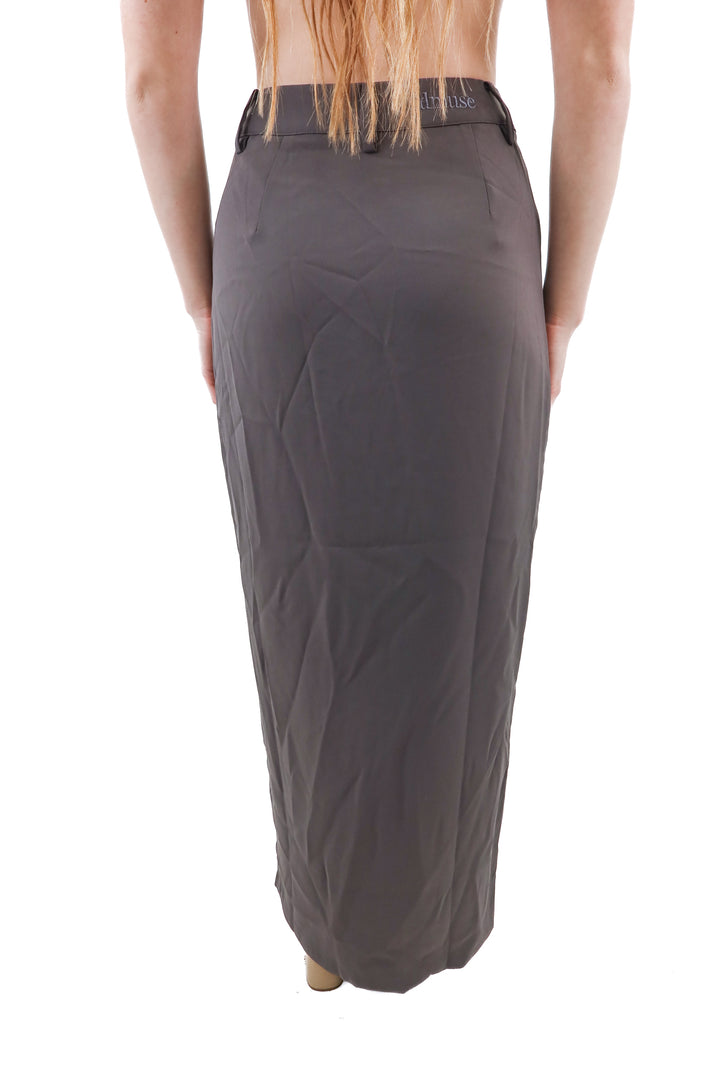 oddmuse slate grey the ultimate muse midi skirt NWT (XS; retail $115)