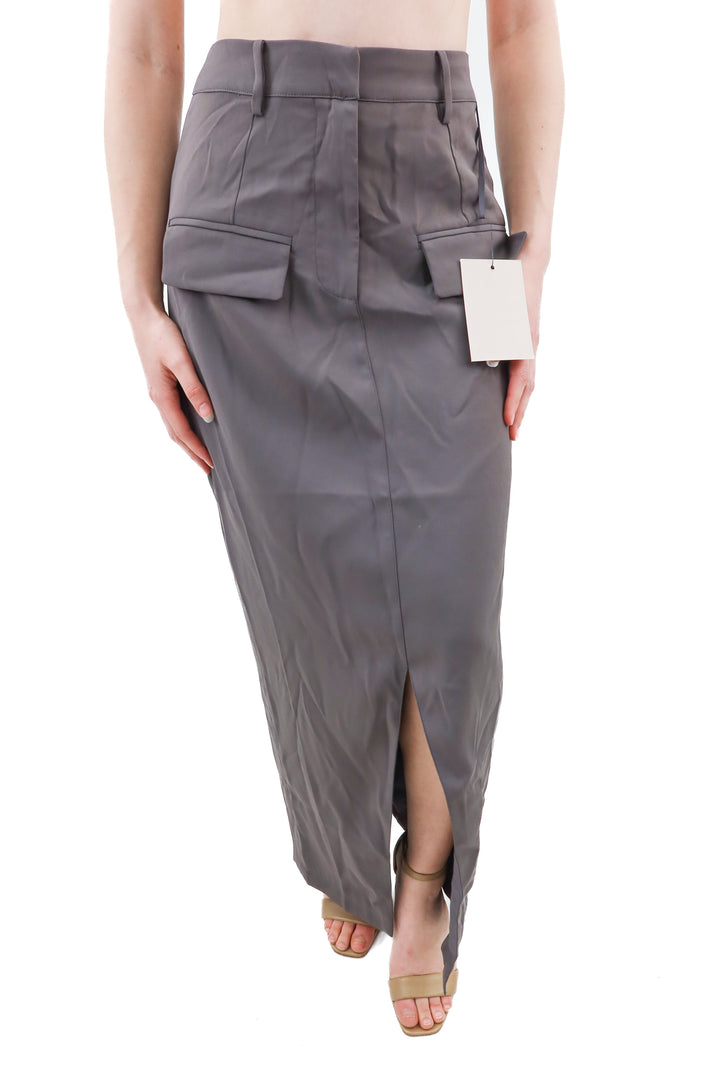 oddmuse slate grey the ultimate muse midi skirt NWT (XS; retail $115)