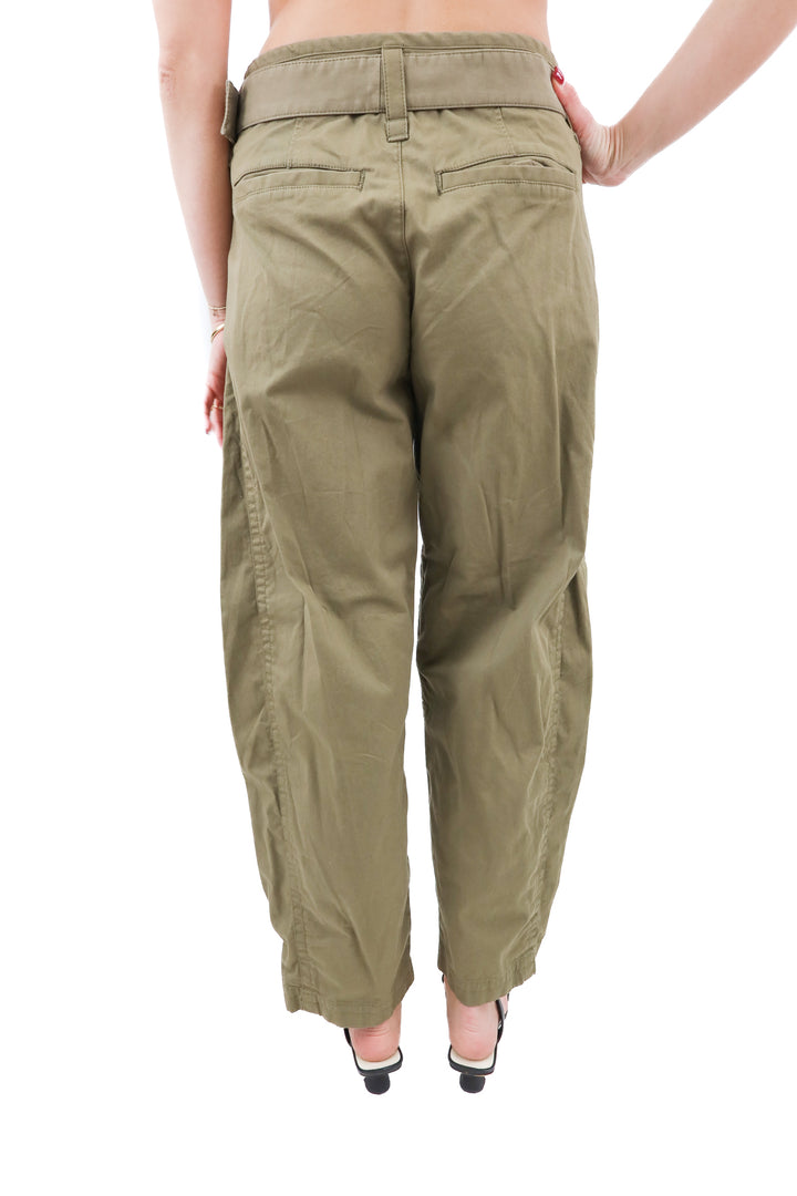 abercrombie & fitch green cargo pants (25L; retail $100)