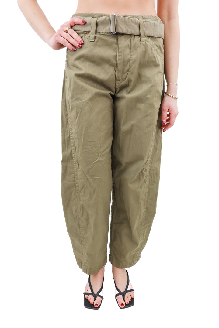 abercrombie & fitch green cargo pants (25L; retail $100)