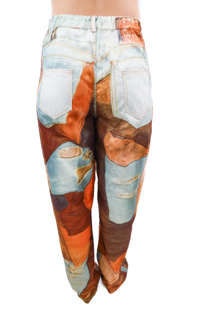 micas printed pants nwt (s; retail $68)