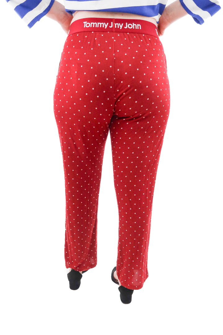 tommy john red snowflake pajama pant (l; retail $72)