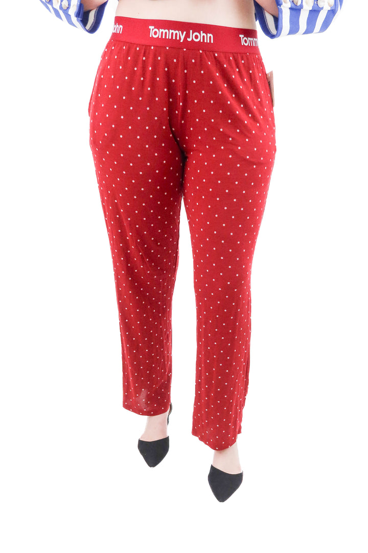 tommy john red snowflake pajama pant (l; retail $72)