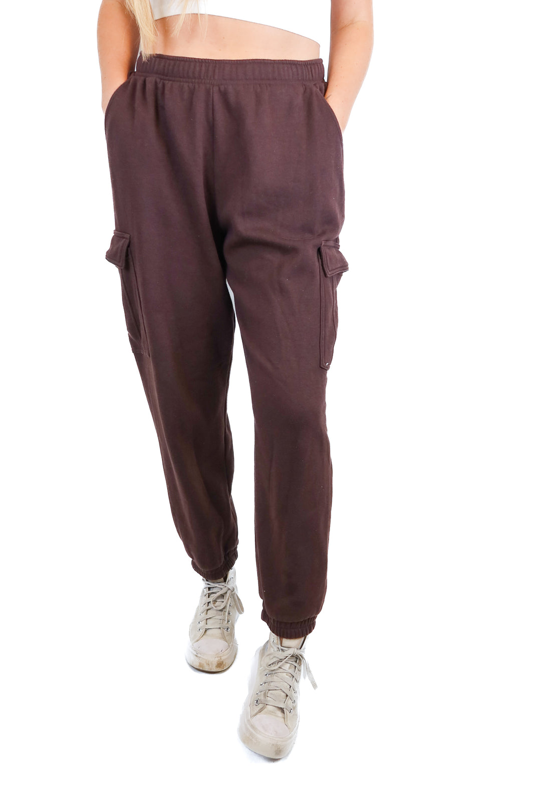 Universal Threads Brown Cargo Sweatpants (L)