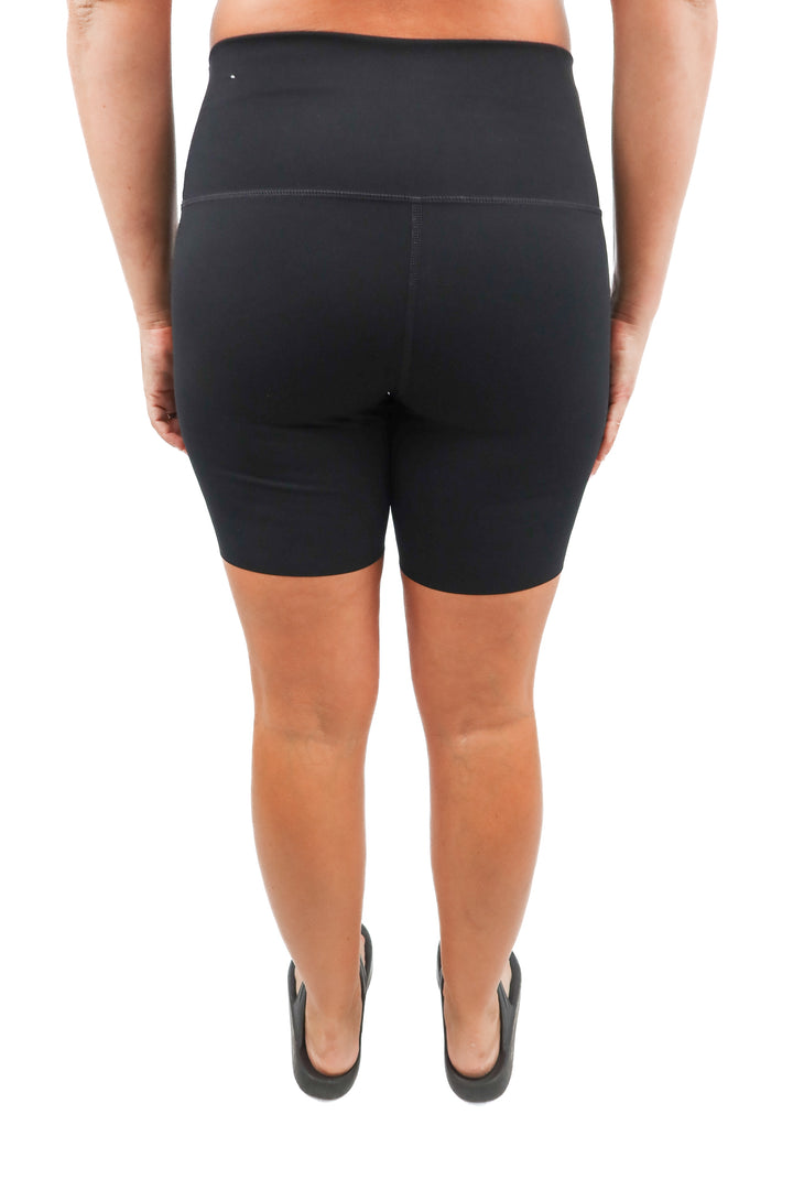 offline aerie black biker shorts (L)