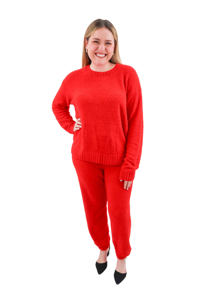 splendid red terry cloth set (l; retail $250)