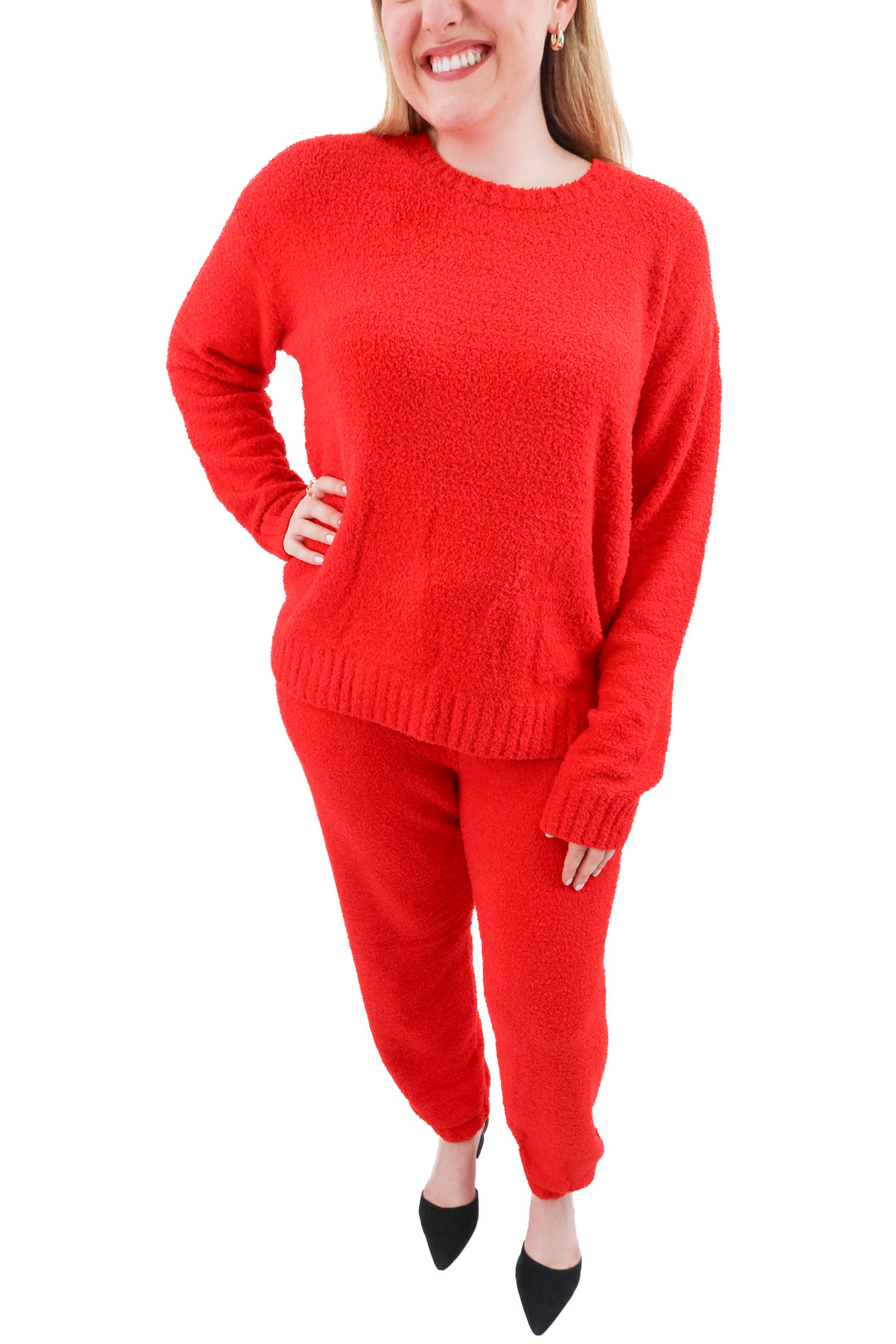 splendid red terry cloth set (l; retail $250)