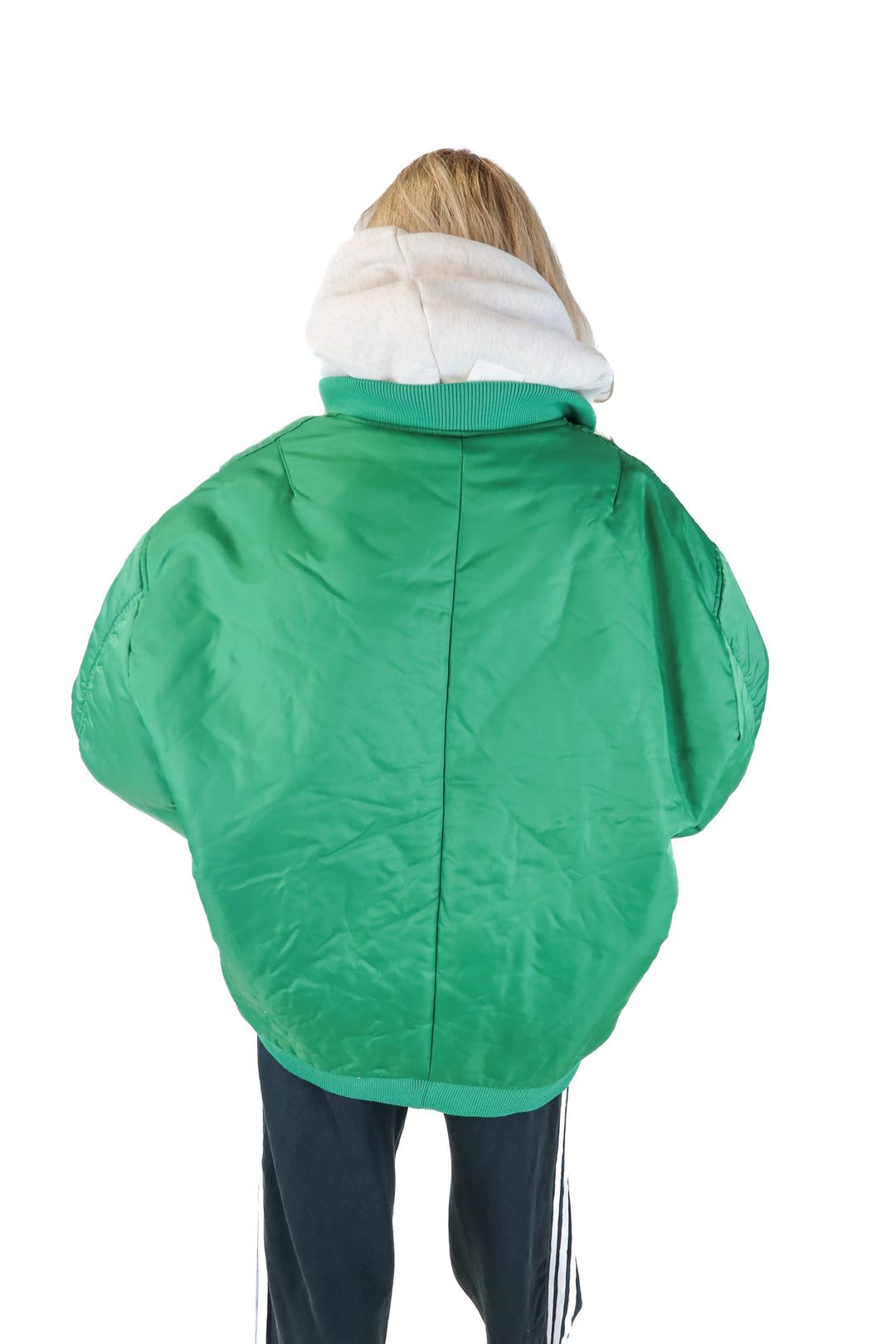 the frankie shop green bomber jacket (xs/s; retail $195)