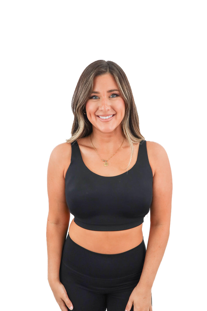 Athleta black bra (36DD)
