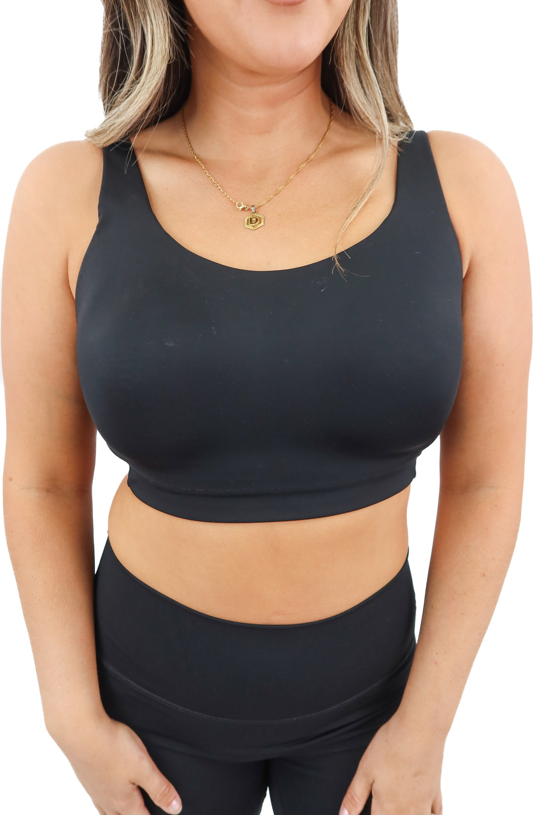 Athleta black bra (36DD)