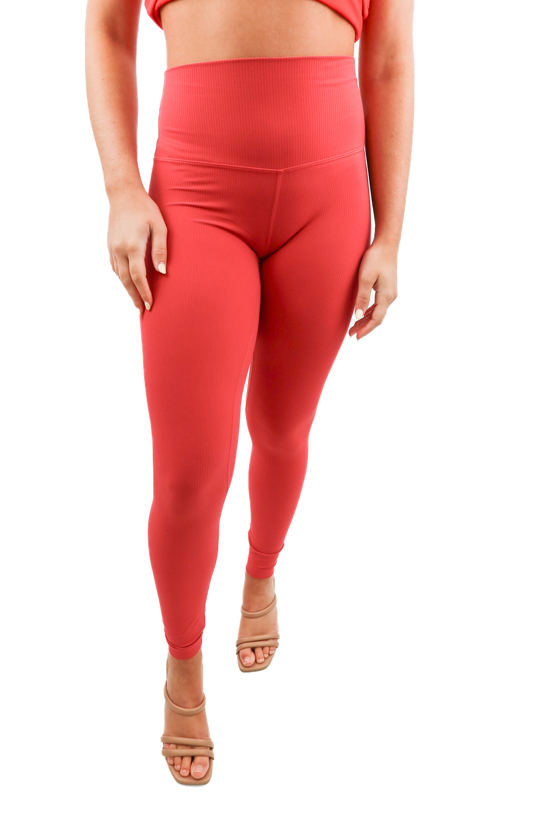 Lululemon pink ribbed active leggings (6)