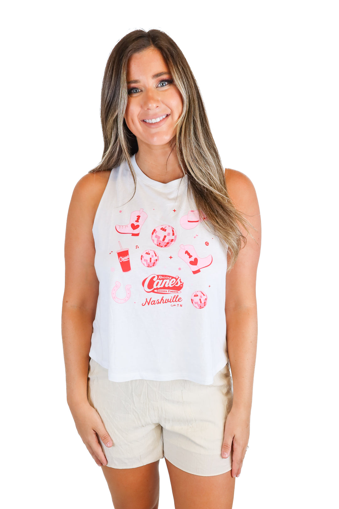 raising canes nashville muscle tee NWT (L)