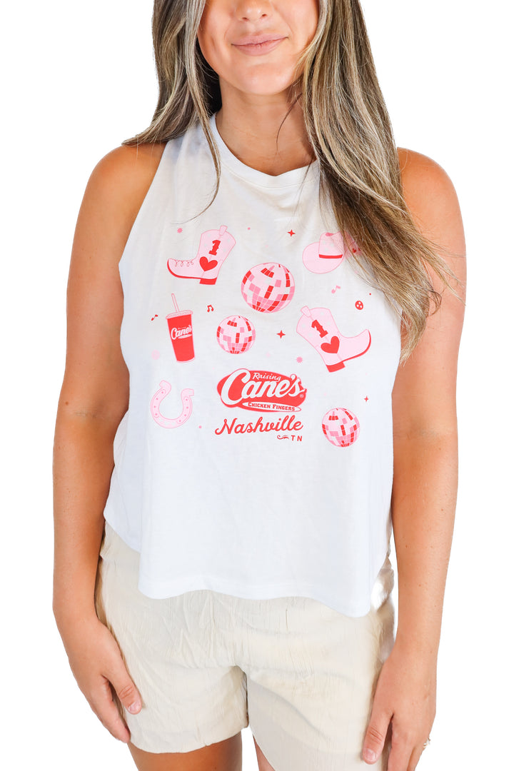 raising canes nashville muscle tee NWT (L)