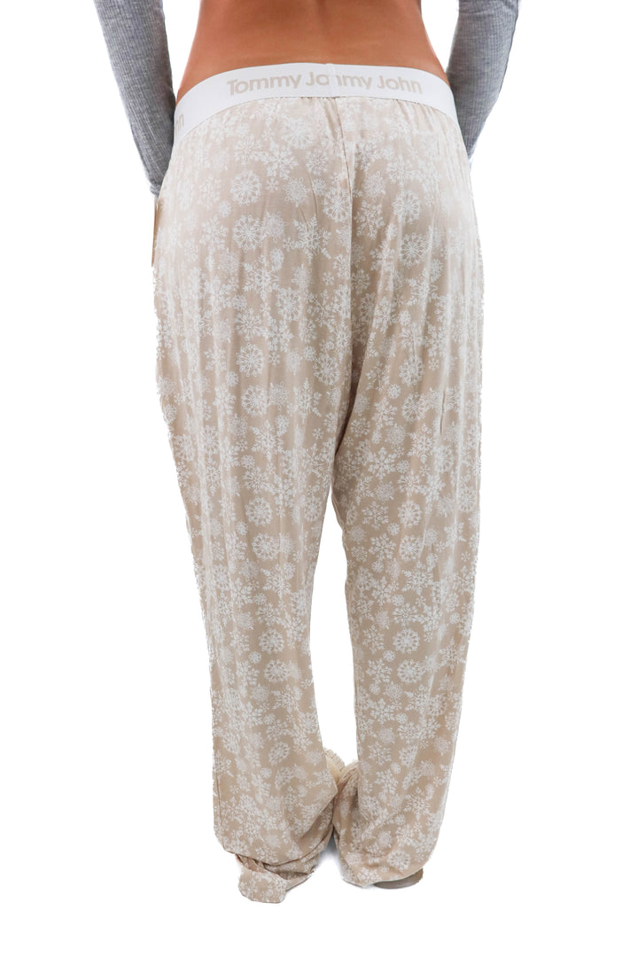 tommy john tan snowflake pajama pant (l; retail $64)