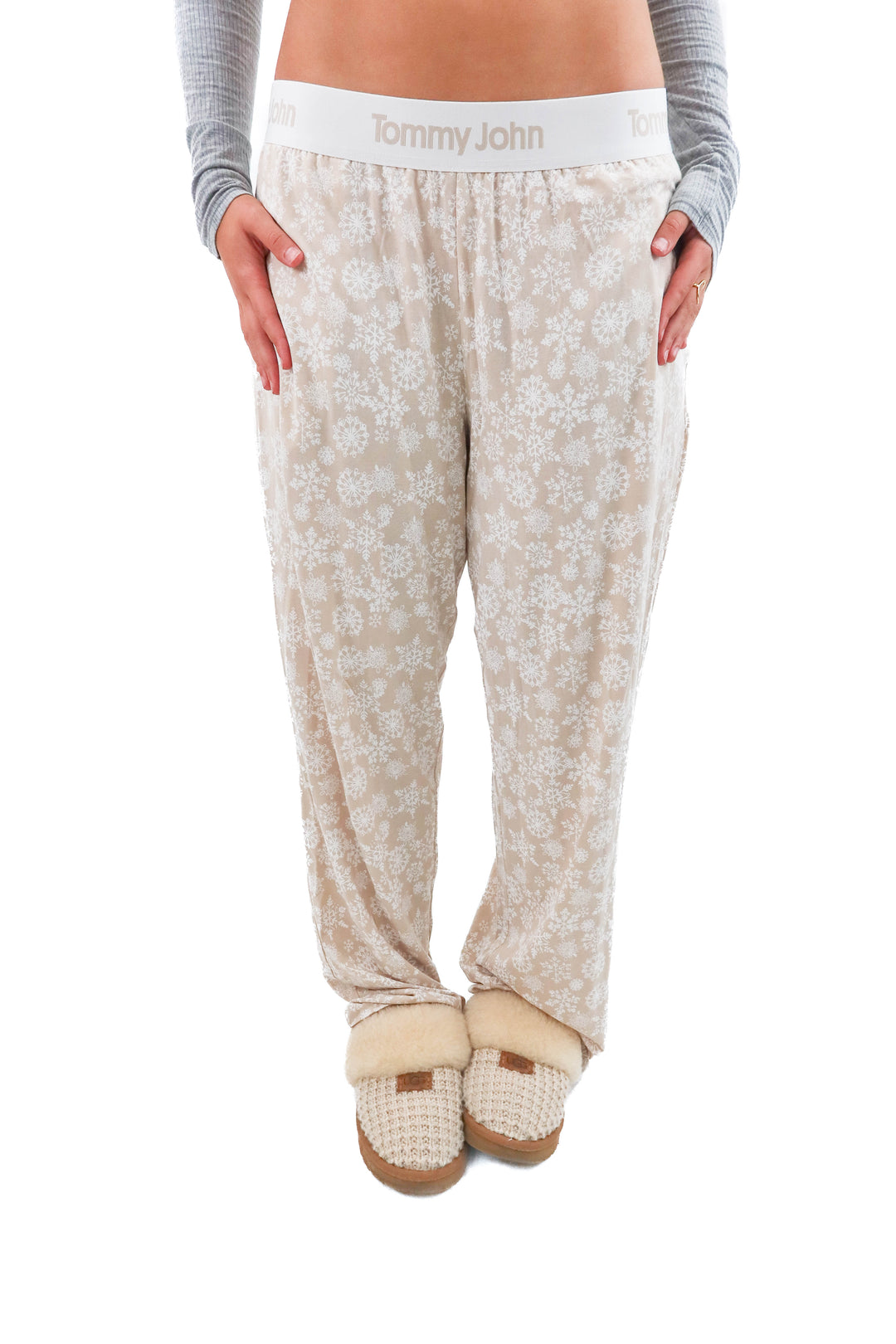 tommy john tan snowflake pajama pant (l; retail $64)