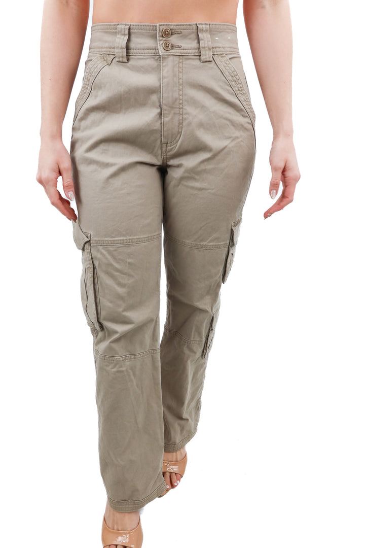 abercrombie & fitch khaki cargo pants (26; retail $90)