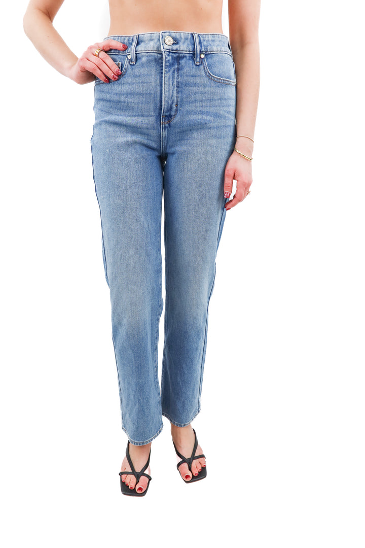 WHBM elodie vintage wash relaxed straight 5 pocket jeans NWT (2; retail $110)