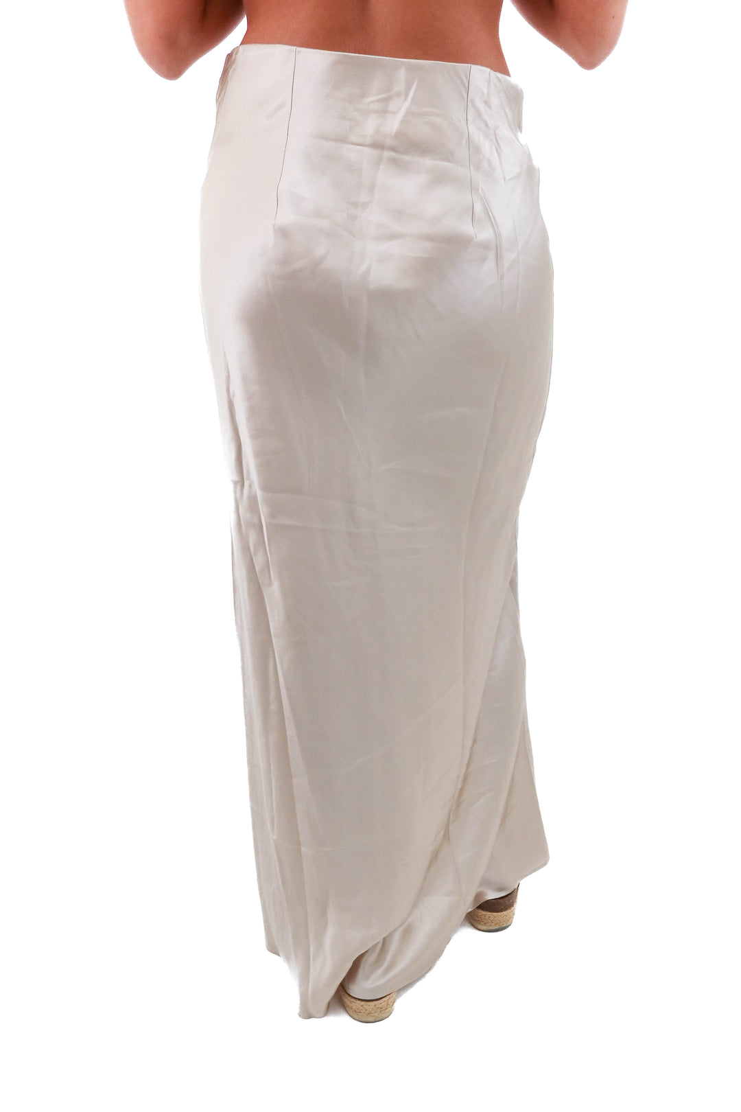 quince champagne silk skirt nwt (m; retail $80)
