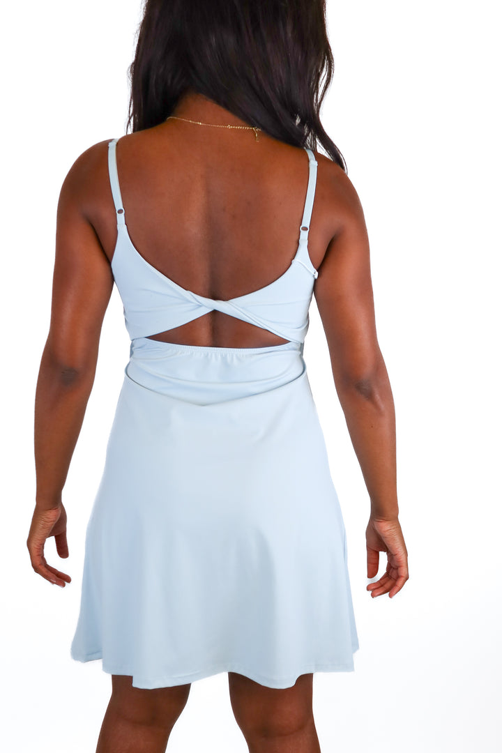 vertvie light blue activewear dress (L)