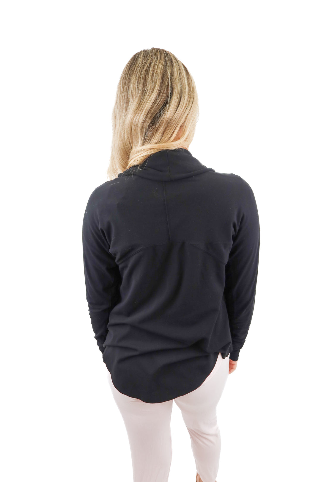 yogalicious black cardigan (s; retail $72)
