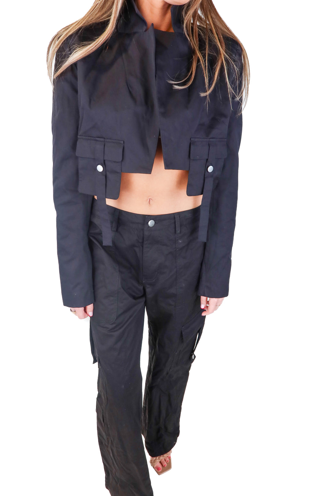 by.dyln black cargo set NWT (S; retail $104)