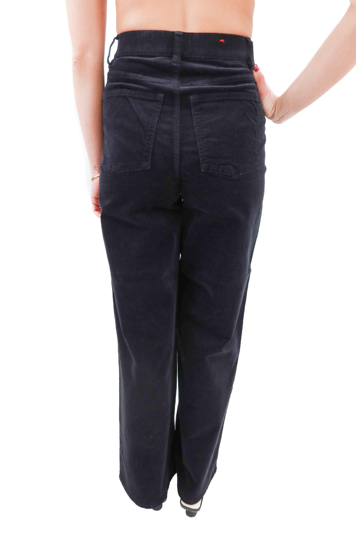 spanx black corduroy wideleg jeans (XS; retail $158)