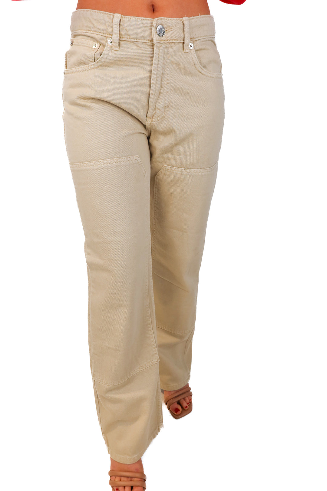 zara tan wide leg jeans (6)