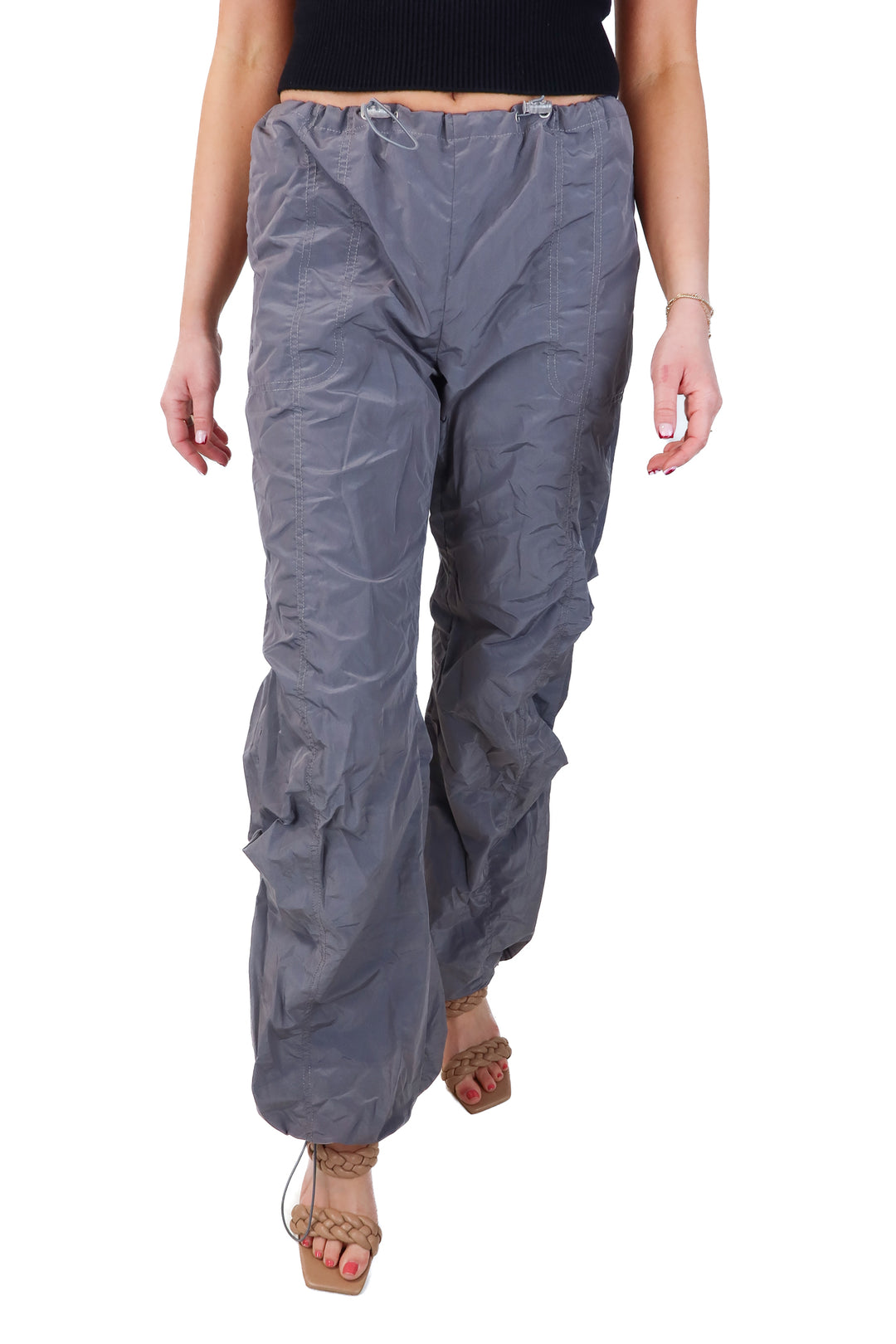 i.am.gia grey windbreaker joggers (xs; retail $120)