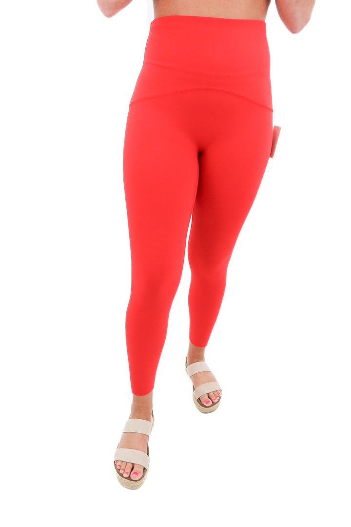 spanx red legging (m; retail $98)