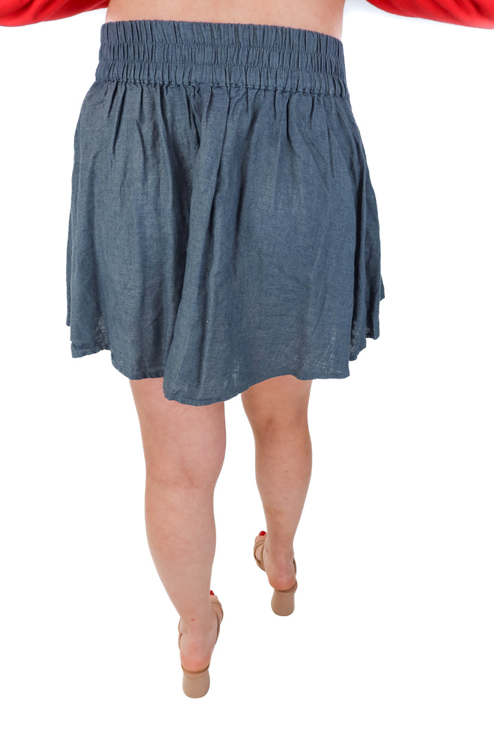 free people pleated mini skirt (xs)