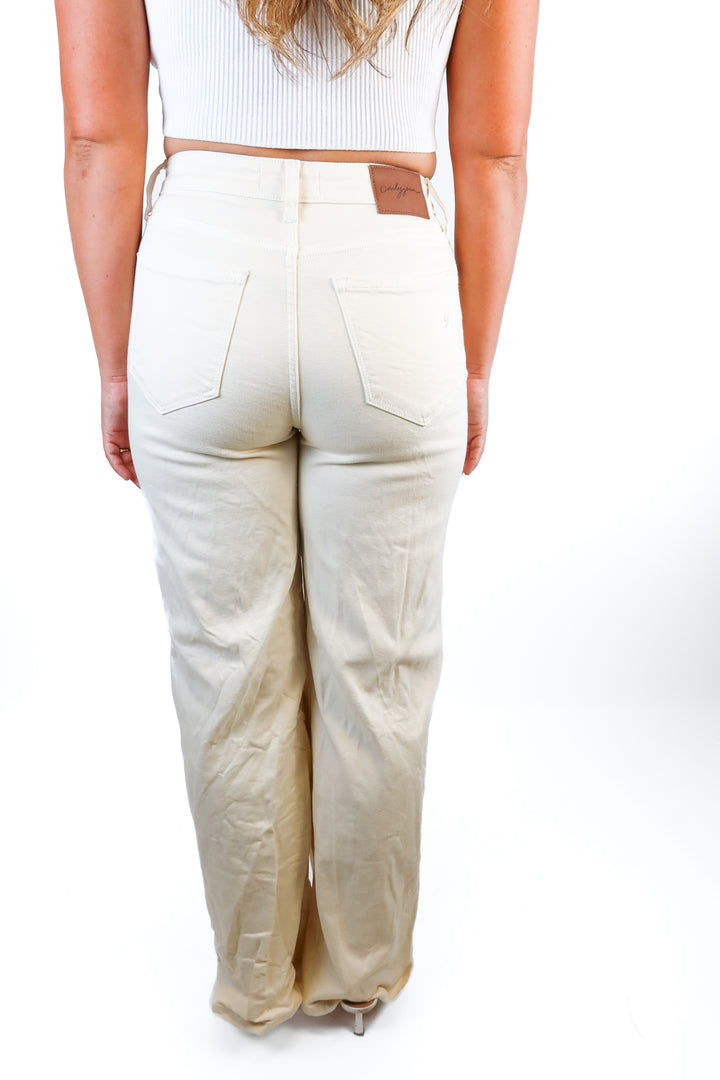 carly jean cream straight leg jeans (5)
