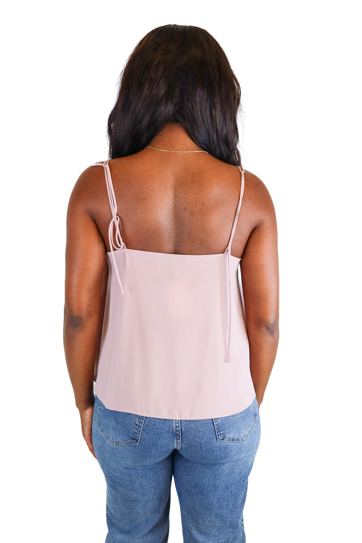 topshop mauve flowy tank (L)