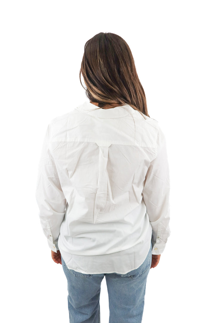l.l. bean white button up NWT (L; retail $59.99)