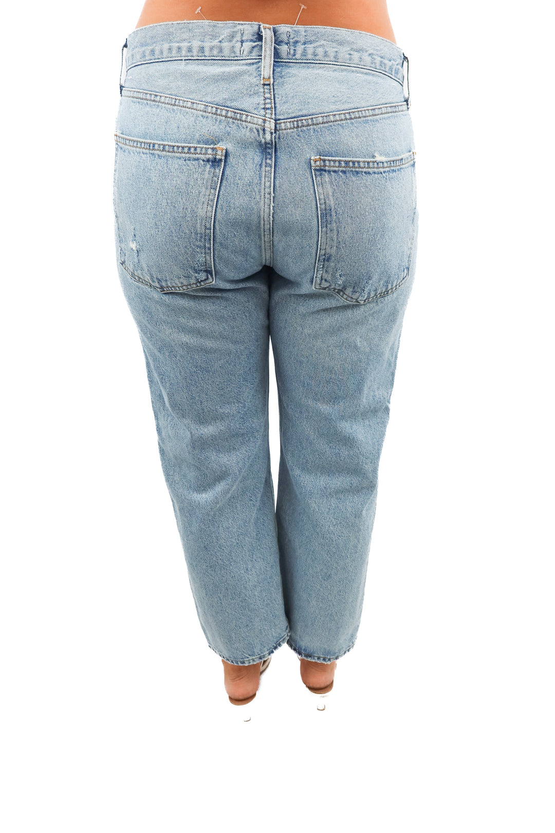 agolde light wash 90s crop jeans (30)