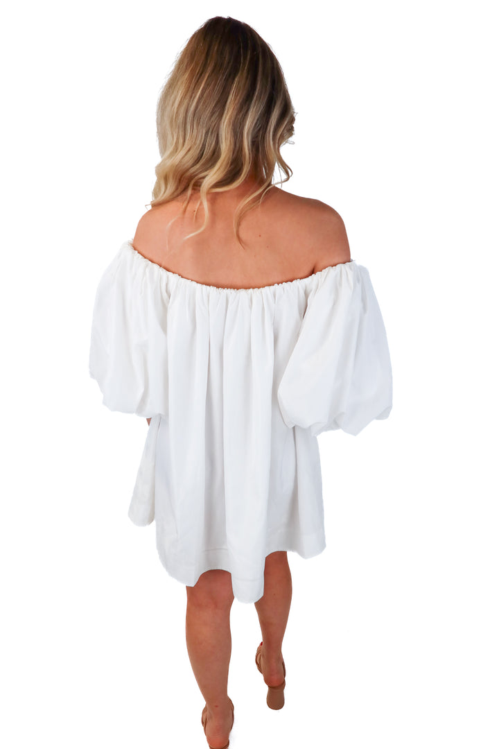 anthropologie white bubble dress NWT (XSP; retails $158)