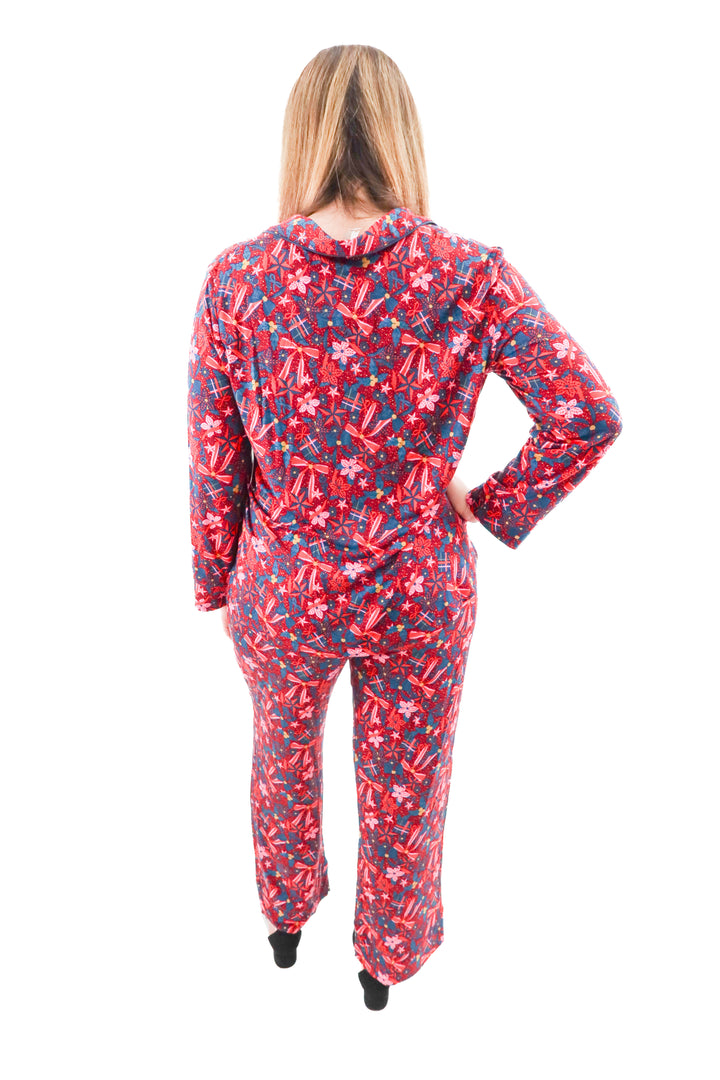 soma holly jolly cool nights printed pj set nwt (l; retail $118)