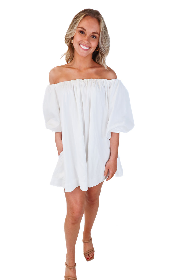 anthropologie white bubble dress NWT (XSP; retails $158)