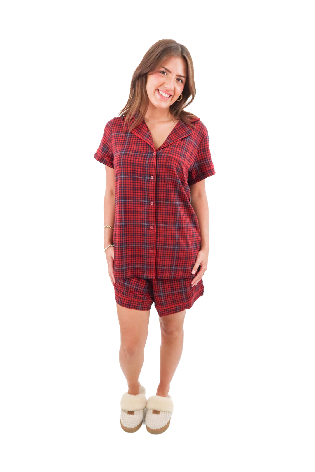 tommy john rhubarb flannel pj set nwt (l; retail $146)