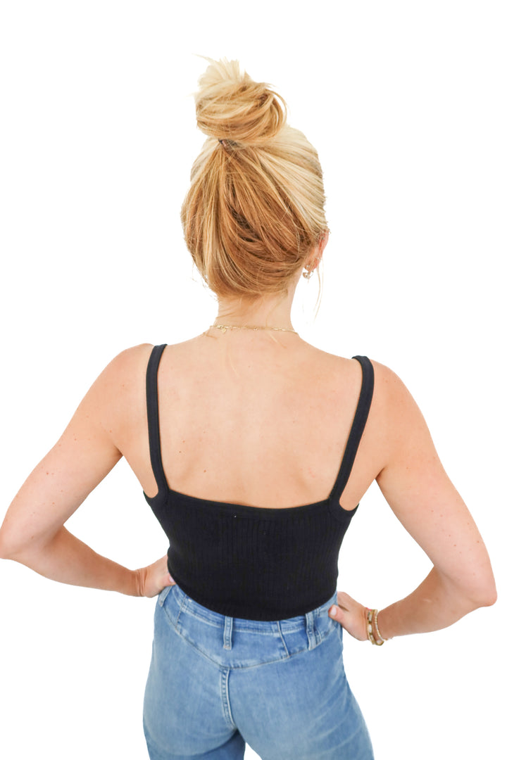 citizens of humanity black ribbed bodysuit (m)