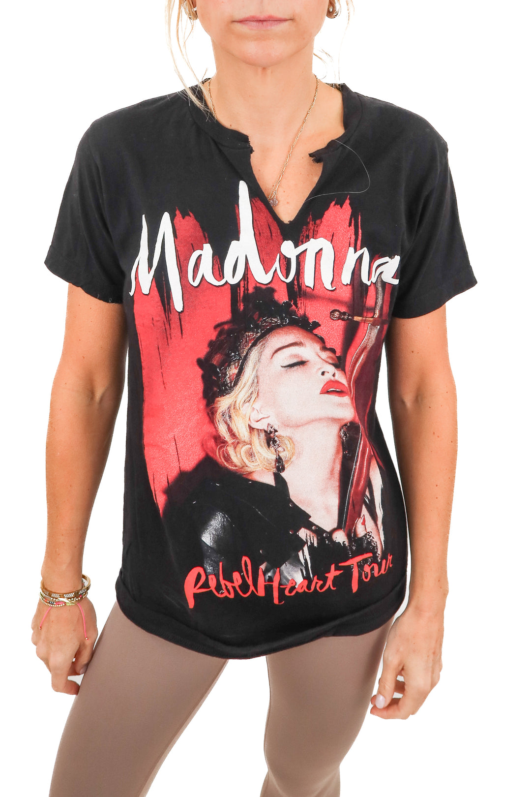 madonna black graphic tshirt (s)