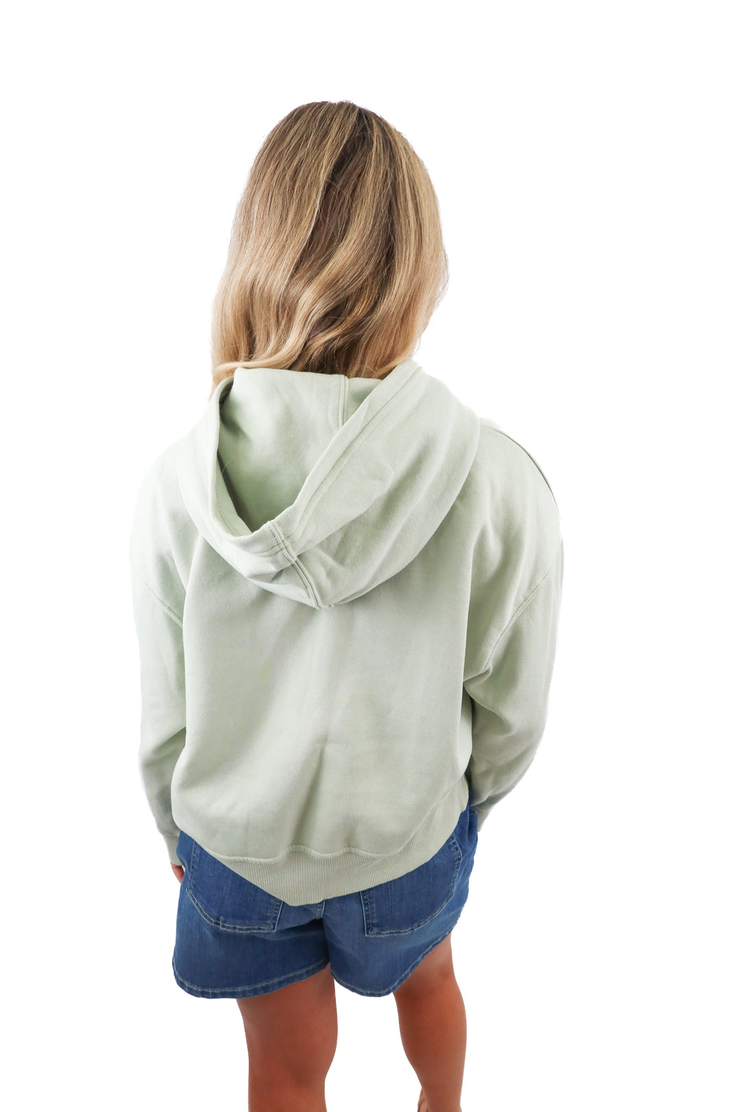 zara mint green hoodie (XL)