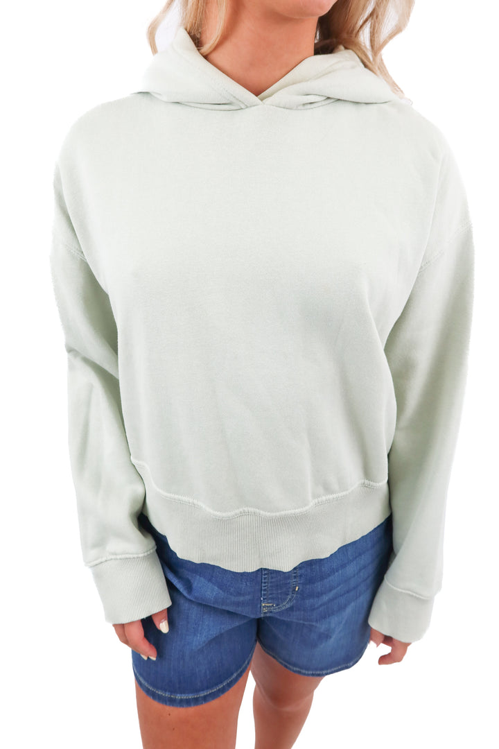 zara mint green hoodie (XL)