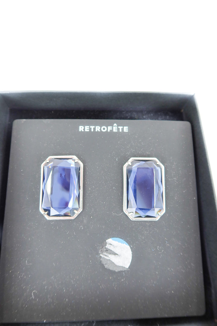 Retrofete sapphire earrings NWT (retail $98)