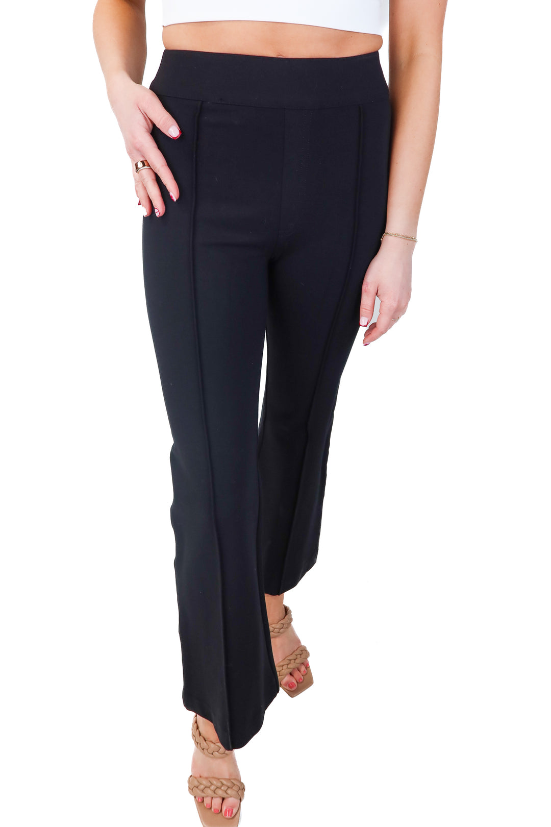 spanx black pull on pant (xs; retail $148)