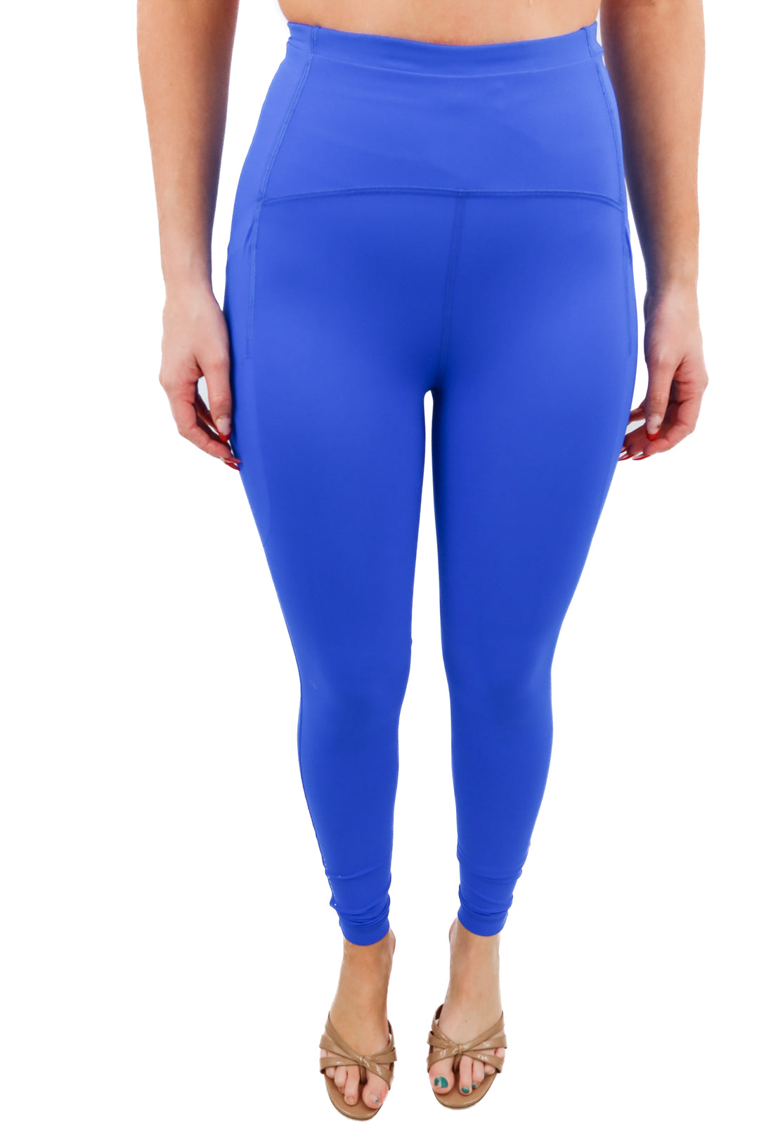 lululemon royal blue leggings w/ pockets (4; retail $108)